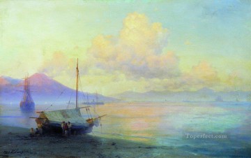 Ivan Aivazovsky la bahía de Nápoles en la mañana Paisaje marino Pinturas al óleo